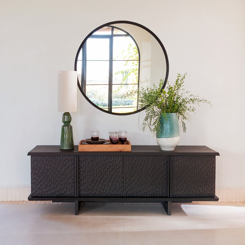 Am.pm 4-türiges Sideboard Aus Eiche Und Furnier, Gouge