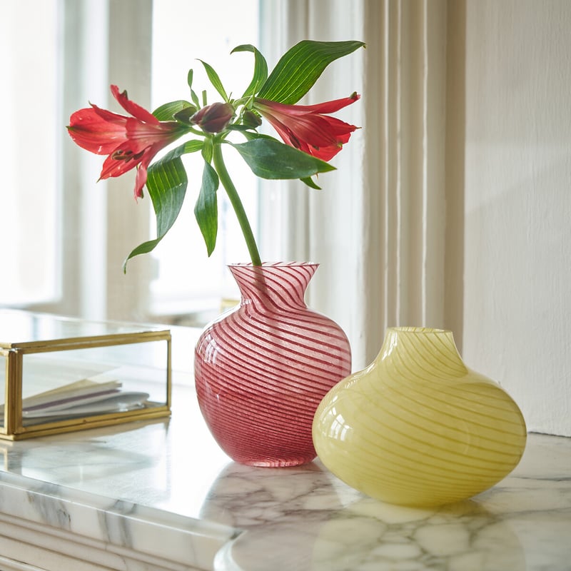 La Redoute Interieurs Vase Aus Gelbem Buntglas, Höhe 7,7 Cm, Marlia