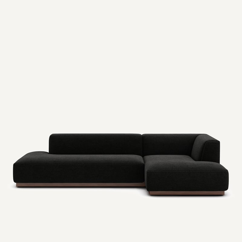 Am.pm Xl-ecksofa Jacopo Mit Ecke Rechts, Meliertes Gewebe