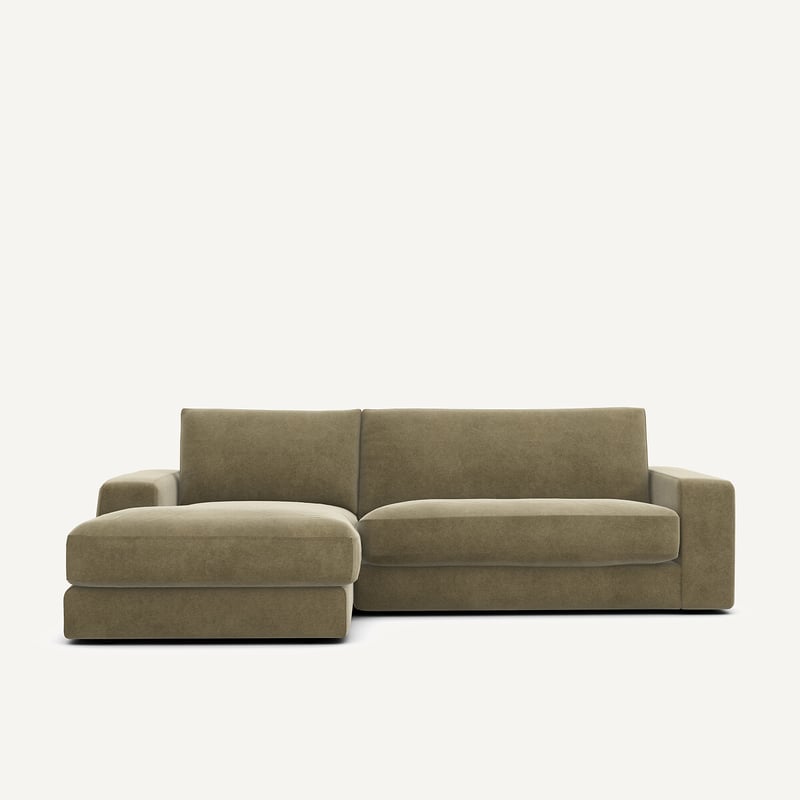 Am.pm Ecksofa Aus Leinenvelours, Skander