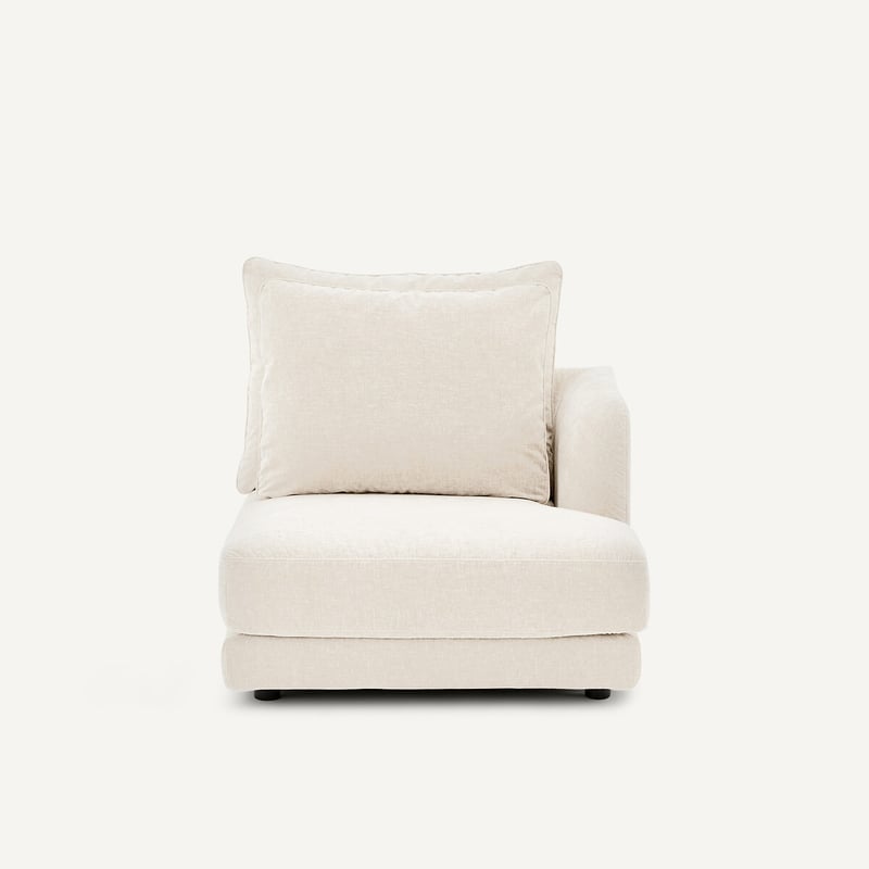 Am.pm Rechtes Einzelsofa, Modular, Aus Chenille-samt, Tiberio