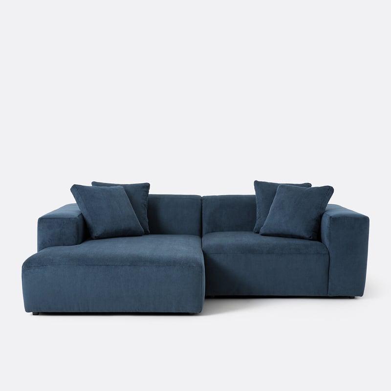 Ecksofa Liora, Links, 3-sitzer, Cordsamt