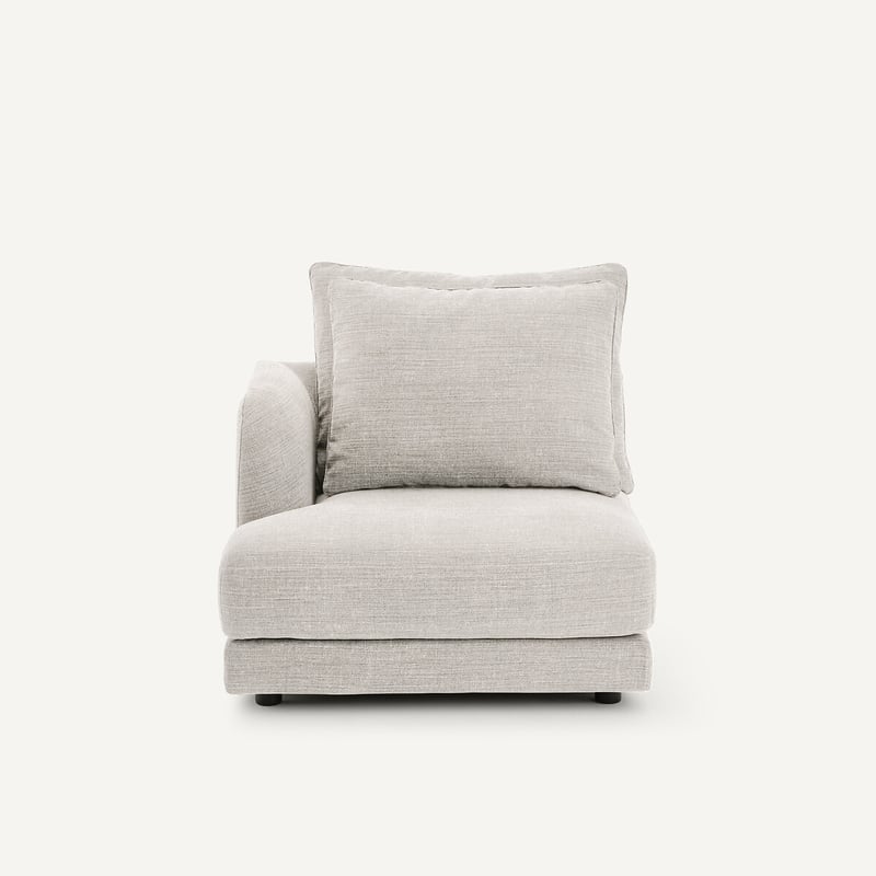 Am.pm Linkes Sofa-halbmodul, Modular, Aus Baumwolle Und Leinen, Tiberio
