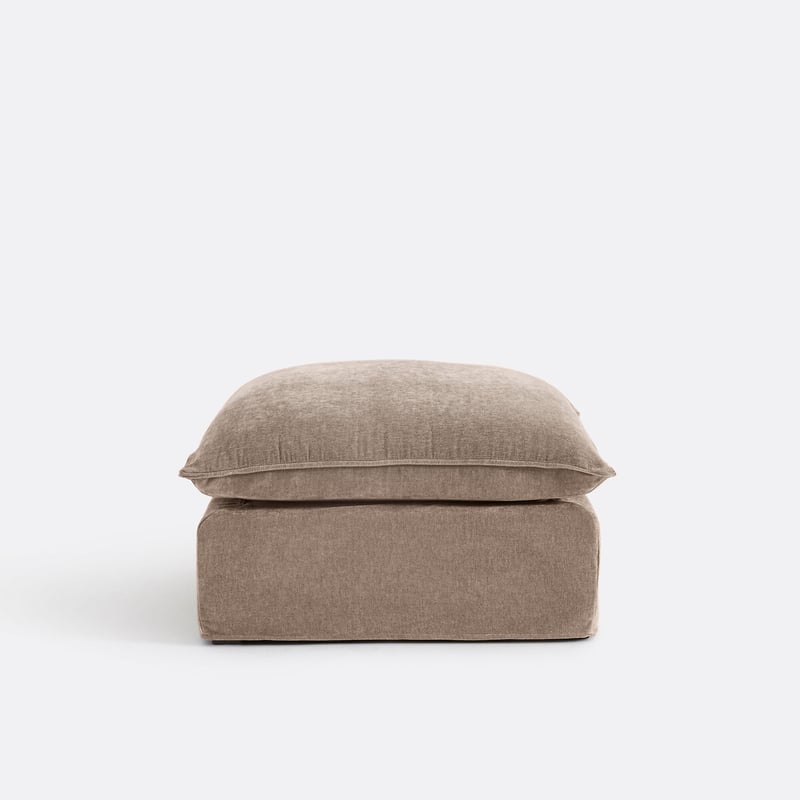 Hocker Odna, Abnehmbarer Bezug, Aus Meliertem Polyester