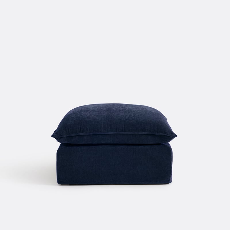 Hocker Odna, Abnehmbarer Bezug, Aus Meliertem Polyester