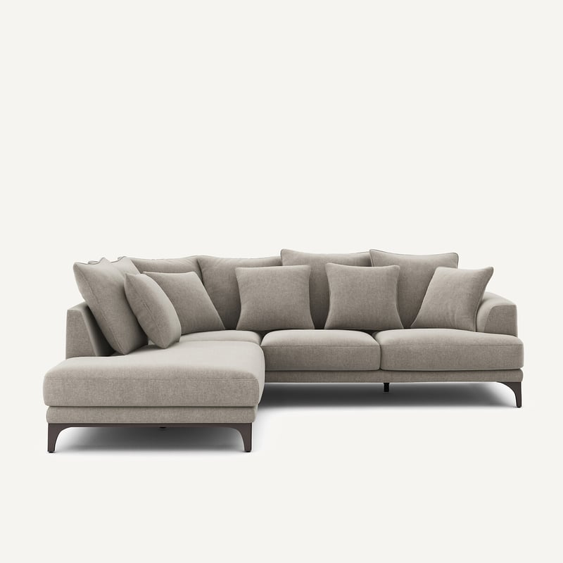 Am.pm Ecksofa Aus Chenille-velours, Armento