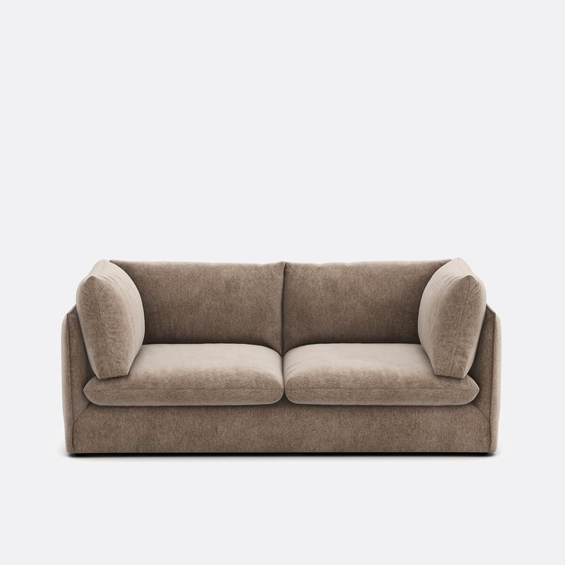 Sofa Malo, Rechtwinnklig, 3-sitzig, Aus Meliertem Polyester
