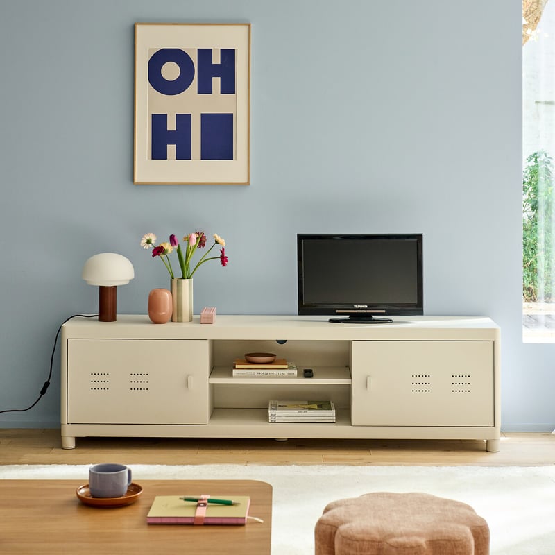 La Redoute Interieurs Tv-möbel Aus Stahlmetall, Breite 180 Cm, Livona