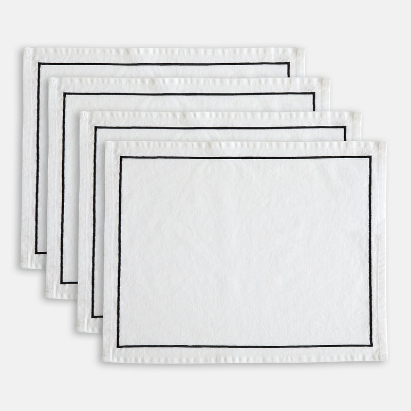 La Redoute Interieurs 4er-pack Tischsets Bourdon Aus Vorgewaschenem Halbleinen
