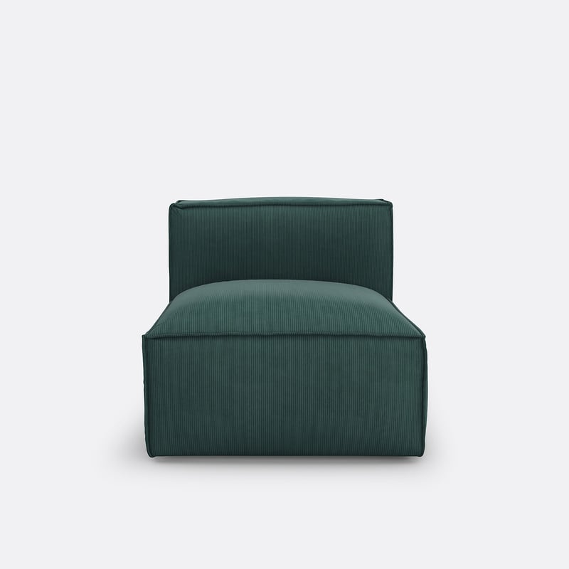 Sessel-element Seven Für Modulares Sofa, Aus Cordsamt
