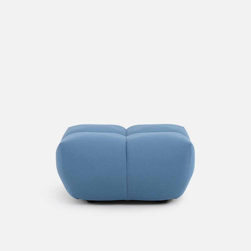 Hocker, Aus Gestepptem Stoff, 83 Cm Breit, Nuria