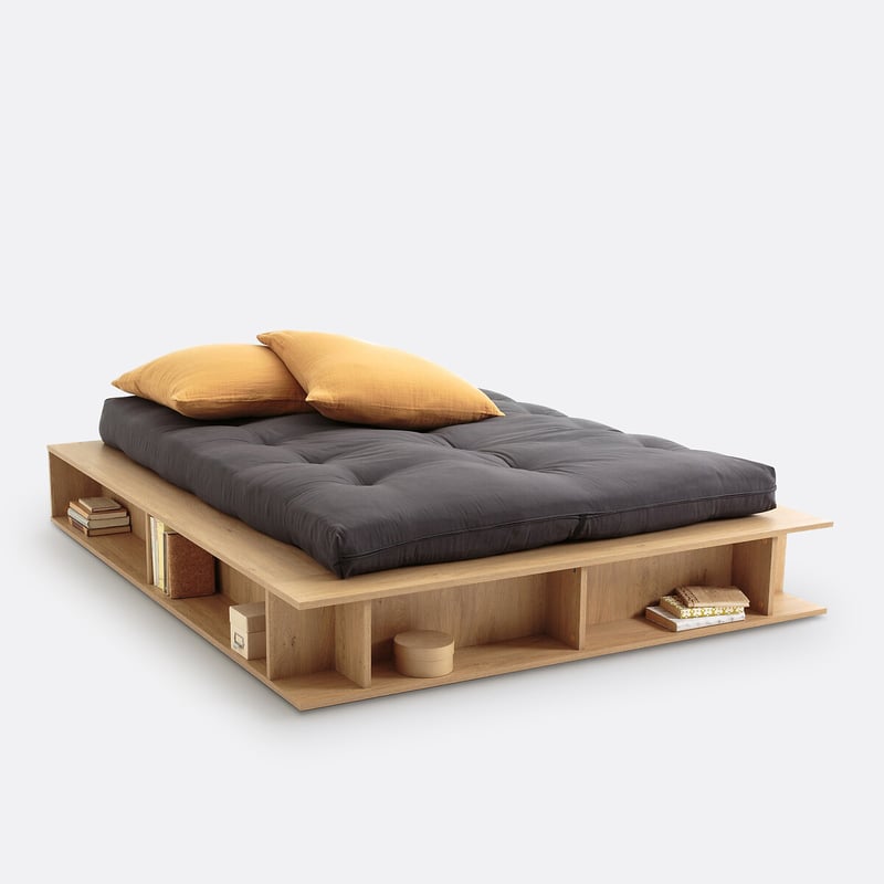 Bett Presto Mit Klapprost Und Regalfächern