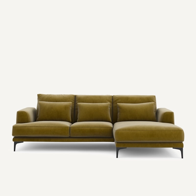 Am.pm Ecksofa Marsile Mit Ecke Rechts, Samt