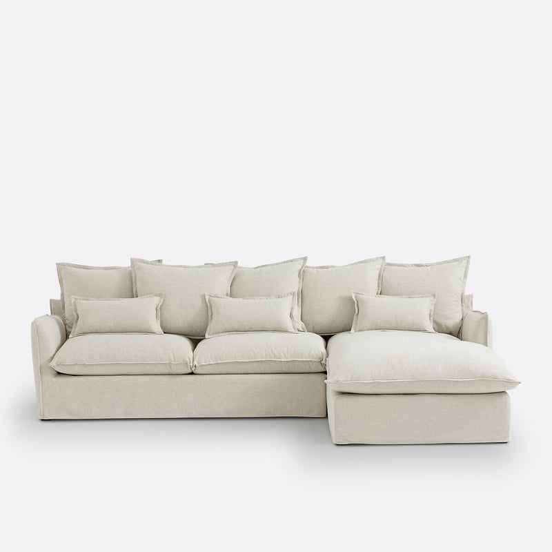 Bezug Für Ecksofa Odna Aus Polyester, Récamiere Rechts