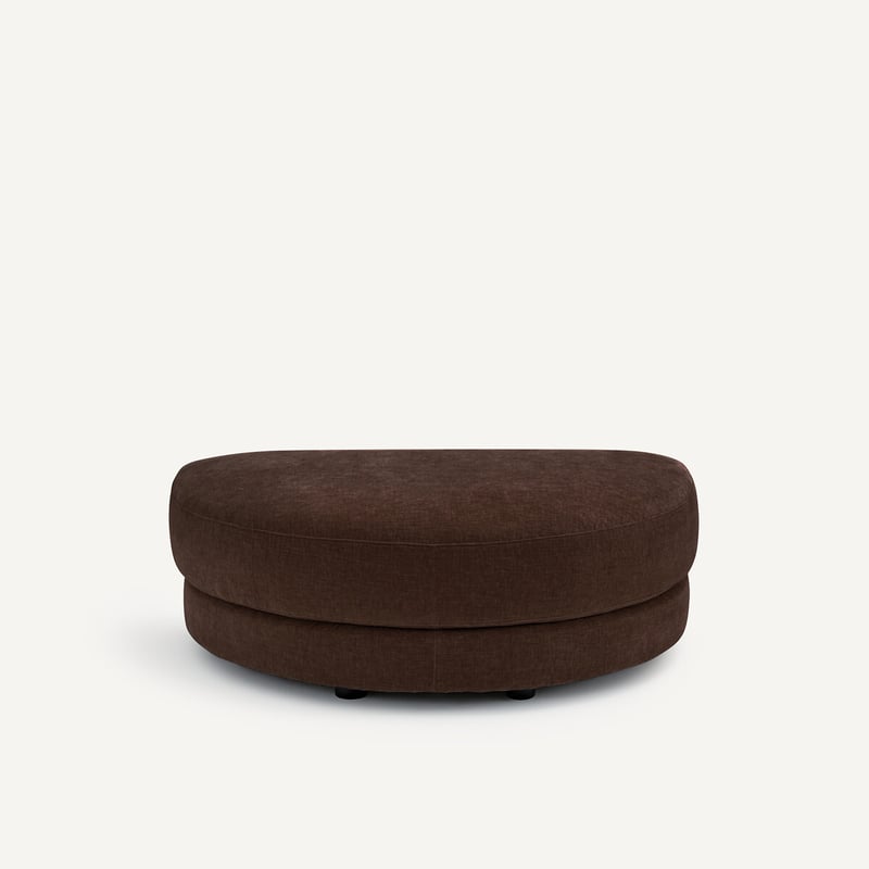 Am.pm Modularer Fussschemel Aus Chenille-velours, Tiberio