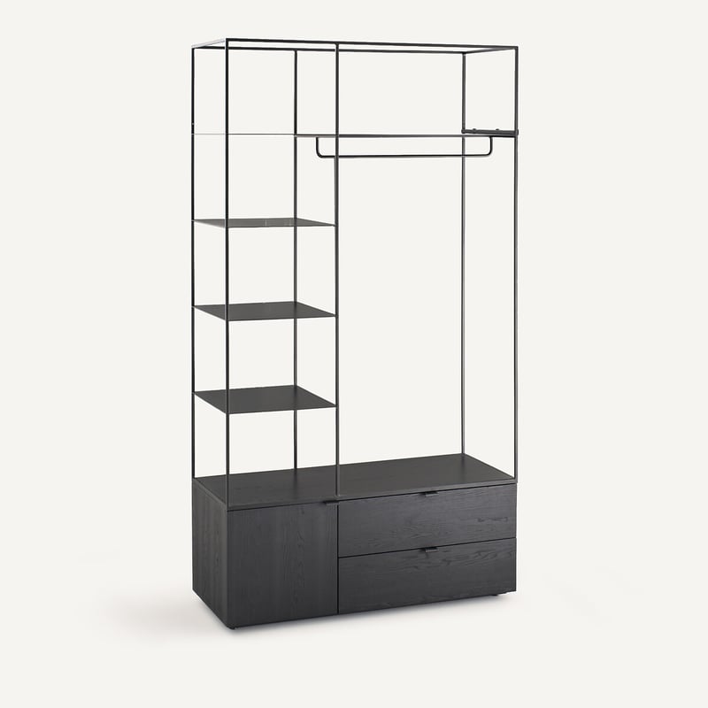 Am.pm Offener Kleiderschrank Aus Eisen Und Mdf Mit Ulmenfurnier Oder Lackiert, Kolya