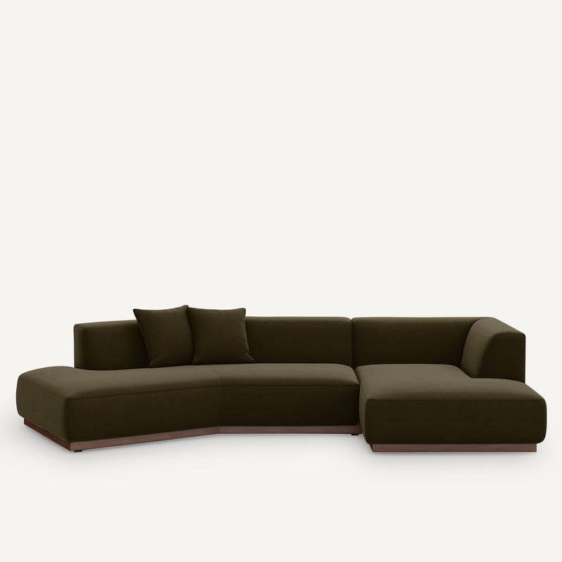Am.pm Offenes Ecksofa Jacopo Mit Ecke Rechts, Samt