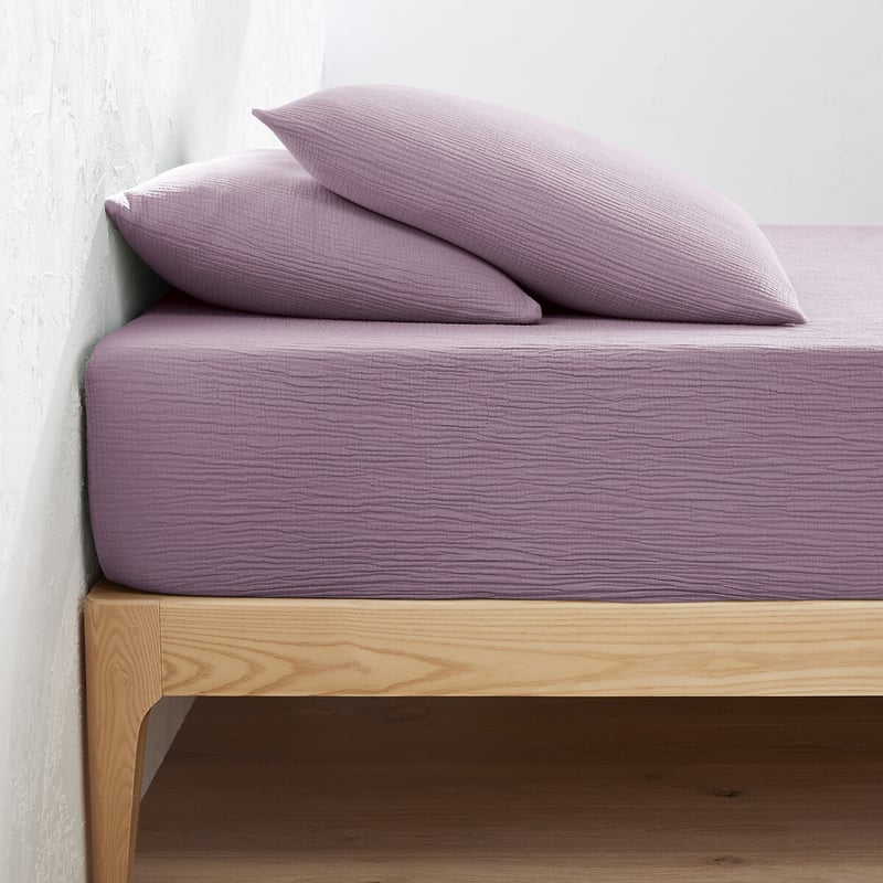 La Redoute Interieurs Fixleintuch Kumla Aus Baumwoll-musselin, Uni, Umschlag 30 Cm