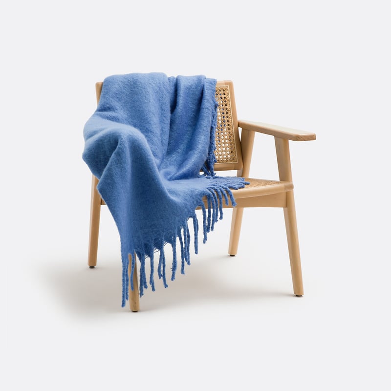 La Redoute Interieurs Plaid Balsam Mit Fransen