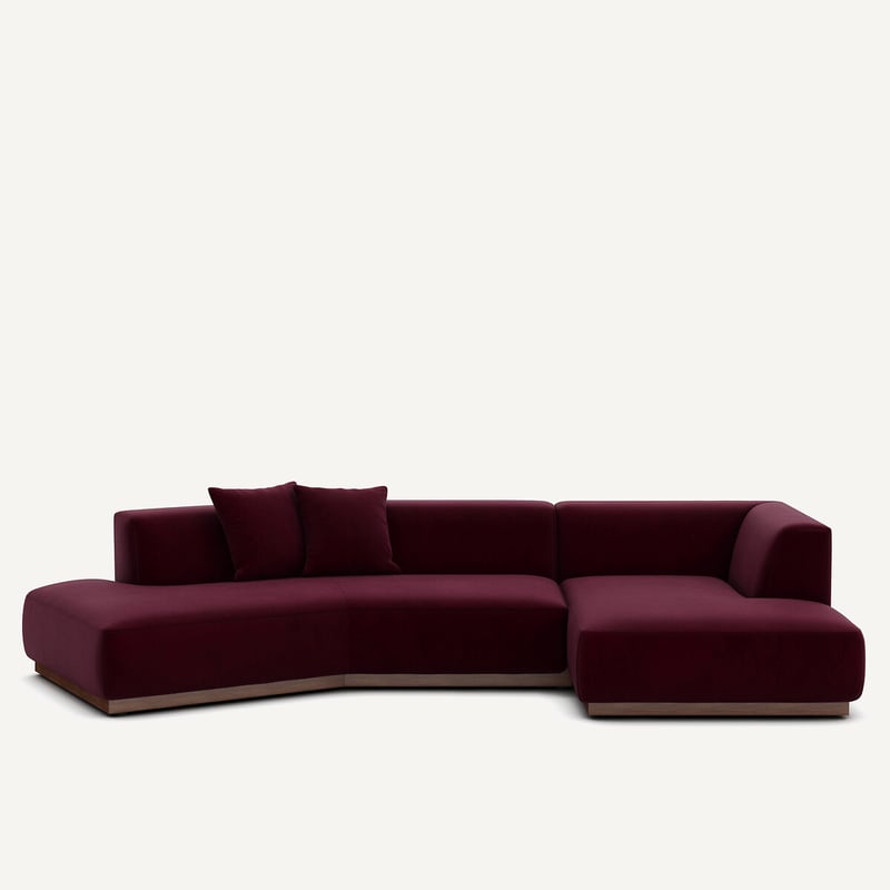 Am.pm Offenes Ecksofa Jacopo Mit Ecke Rechts, Samt
