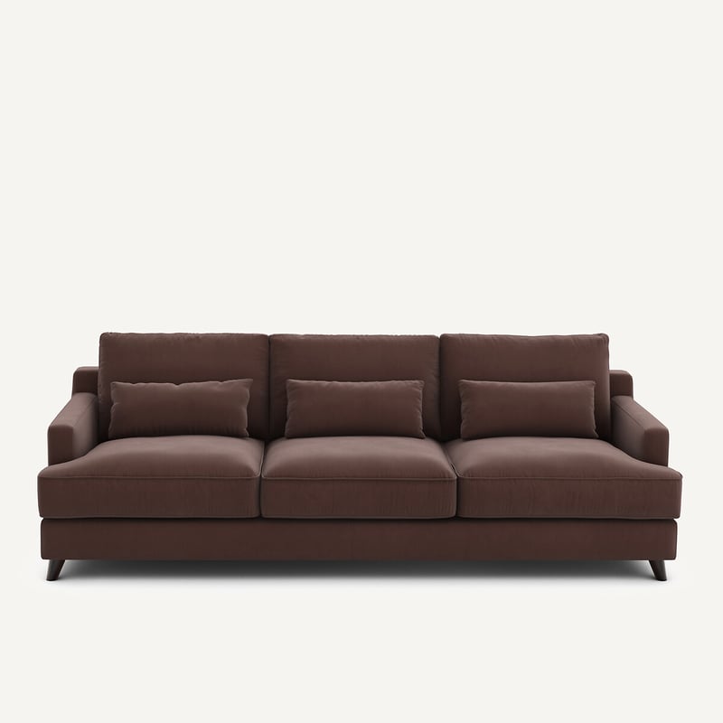 Am.pm Sofa, 3- Oder 4-sitzig, Aus Leinenvelours, Alwine