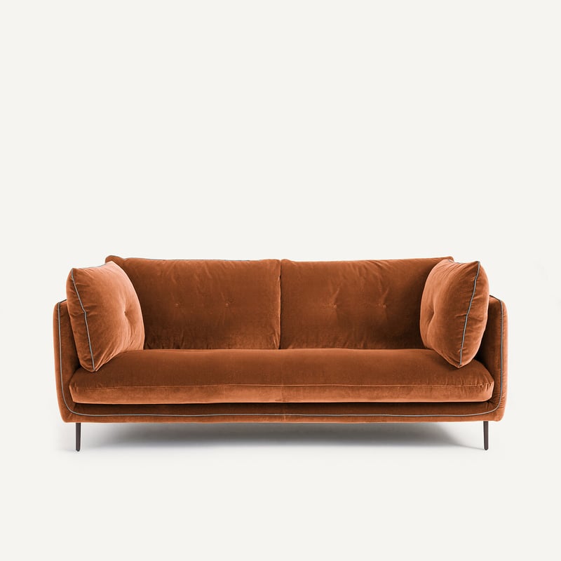 Am.pm Kompaktes Sofa Aus Samt, Botero