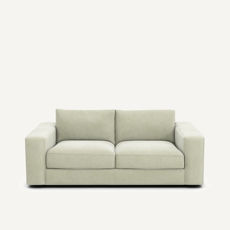 Am.pm Kompaktes 3-sitzer-sofa In Stonewashed Velours, Skander