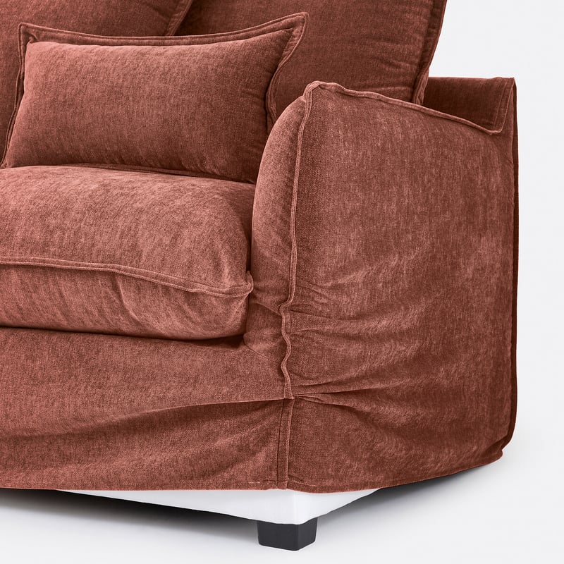Bezug Für Ecksofa Aus Meliertem Polyester, Odna
