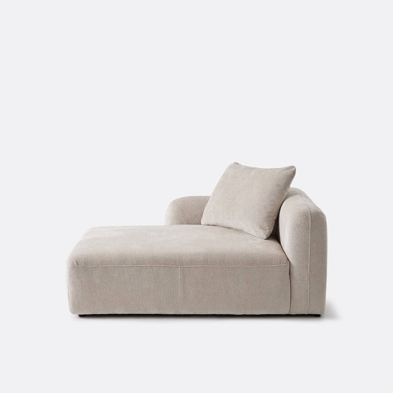 Chaiselongue-element Links, Für Modulsofa, Aus Chenille-jacquard, Amad