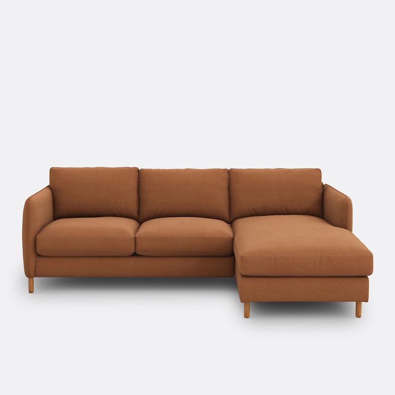 Ecksofa Loméo, Rechtwinklig, 4-sitzer, Aus Polyester
