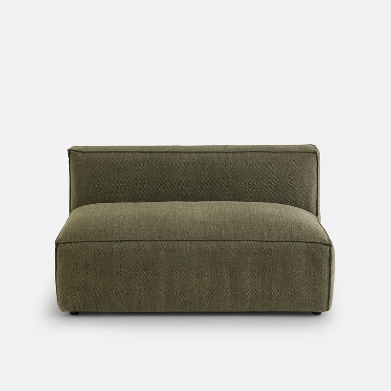Sitzelement Seven Für Modulares Sofa, 2-sitzig, Aus Strukturgewebe