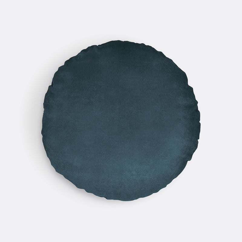 Kissen Velvet, Rund Mit Samtbezug
