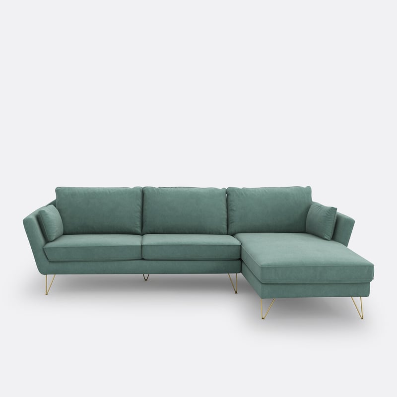 Ecksofa Topim, Samt