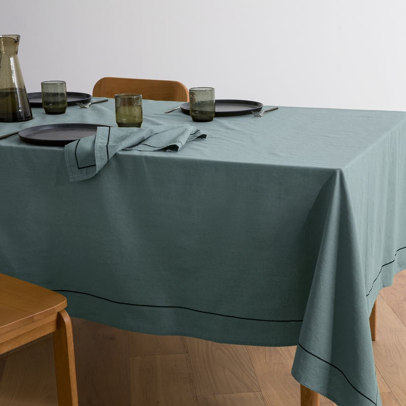 La Redoute Interieurs Tischdecke Métis Bourdon, Halbleinen