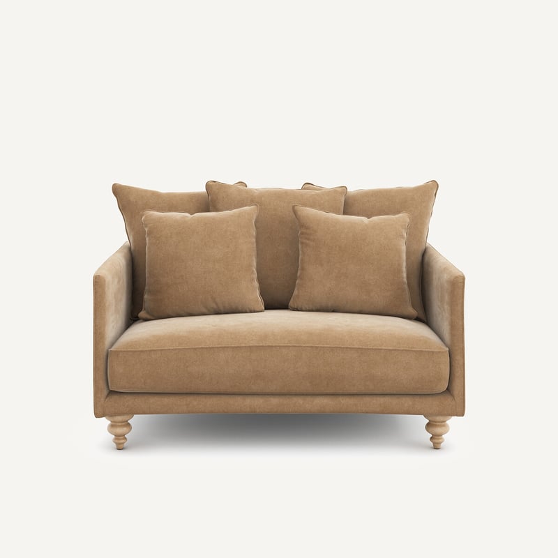 Am.pm 2p-sofa Aus Stonewashed Velours, Lazare