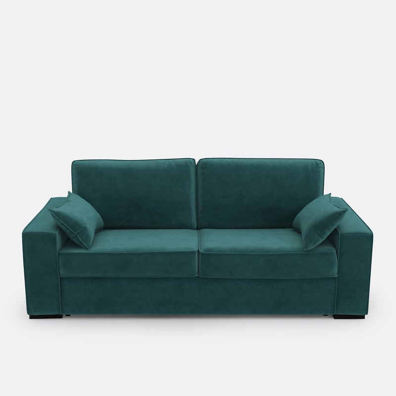 Schlafsofa Mit Velours, Premium-hr-schaum, Cecilia
