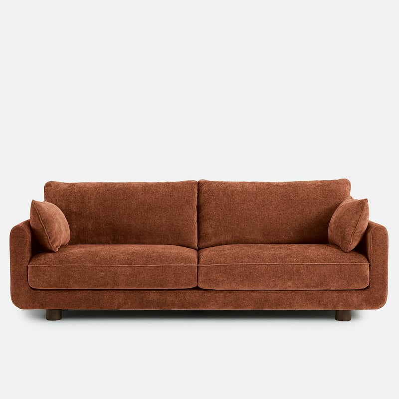 Gerades Sofa Emilio Für 2, 3, 4 Oder 5 Personen, Aus Dickem Chenille