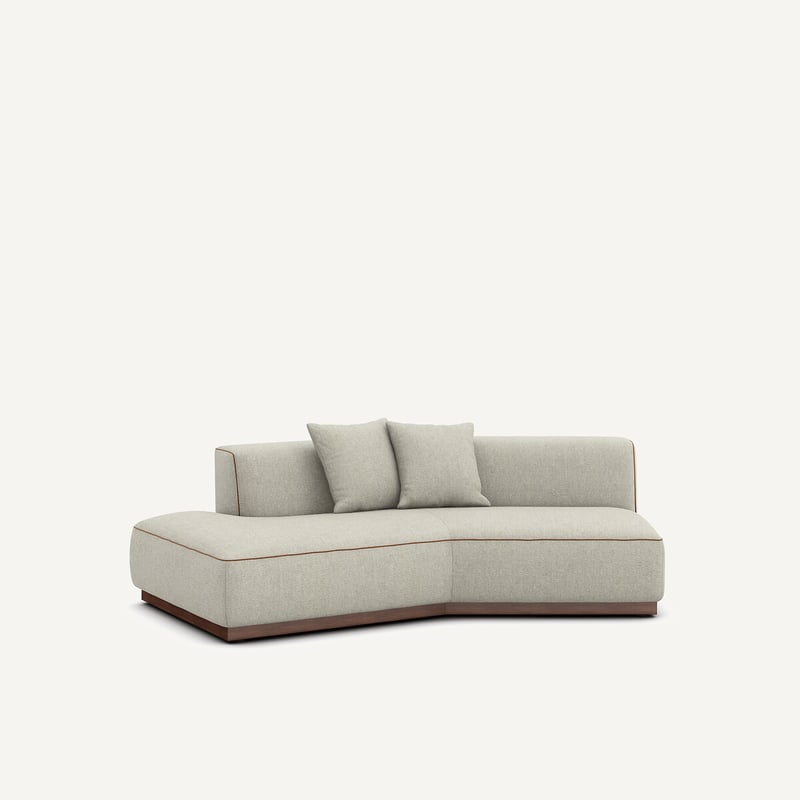 Am.pm Linkes Halbsofa Aus Tweed, Jacopo
