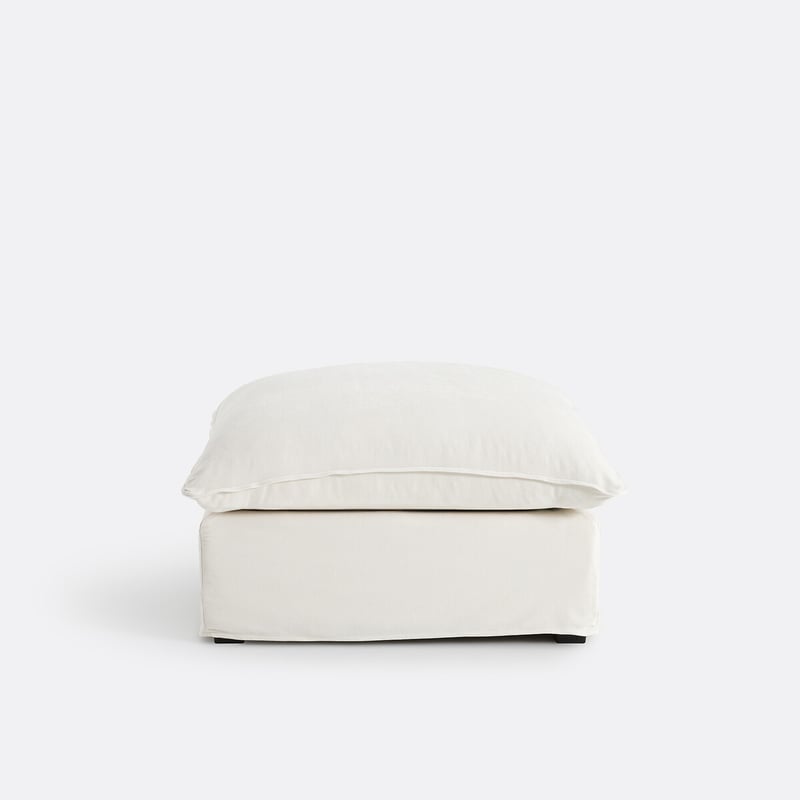 Hocker Odna, Abnehmbarer Bezug, Aus Meliertem Polyester