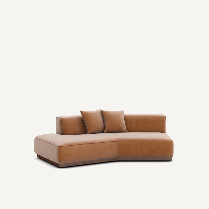 Am.pm Halbes Sofa Links In Samt, Jacopo