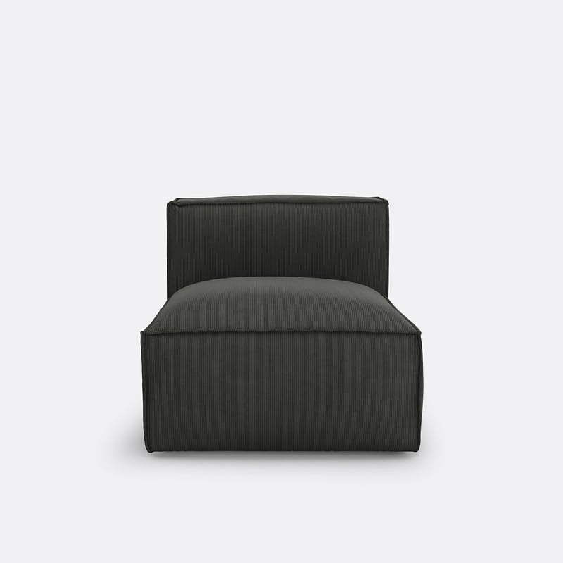 Sessel-element Seven Für Modulares Sofa, Aus Cordsamt