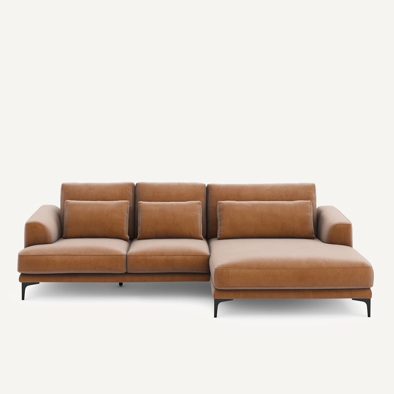Am.pm Ecksofa Meridian Xl Rechts In Samt, Marsile