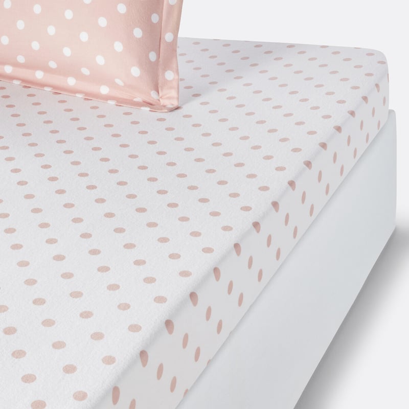La Redoute Interieurs Getupftes Fixleintuch Clarisse, Flanell
