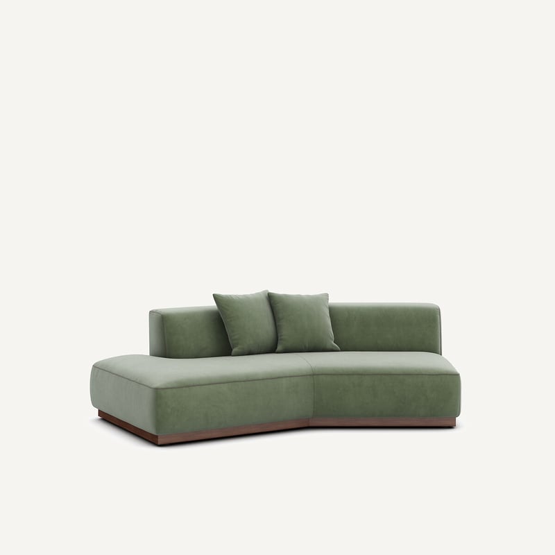 Am.pm Halbes Sofa Links In Samt, Jacopo