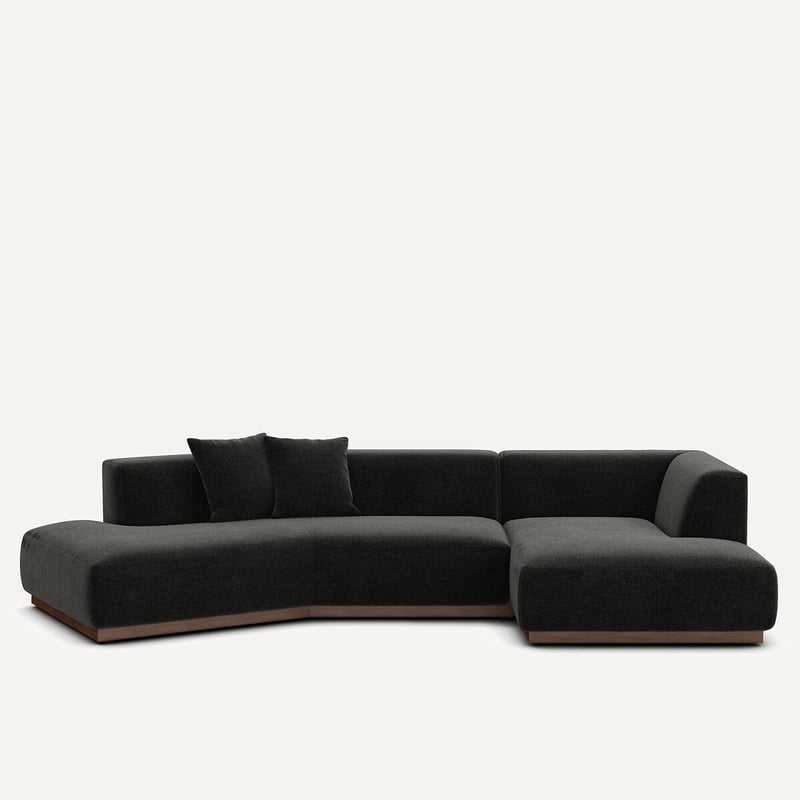 Am.pm Offenes Ecksofa Jacopo Mit Ecke Rechts, Chenillesamt
