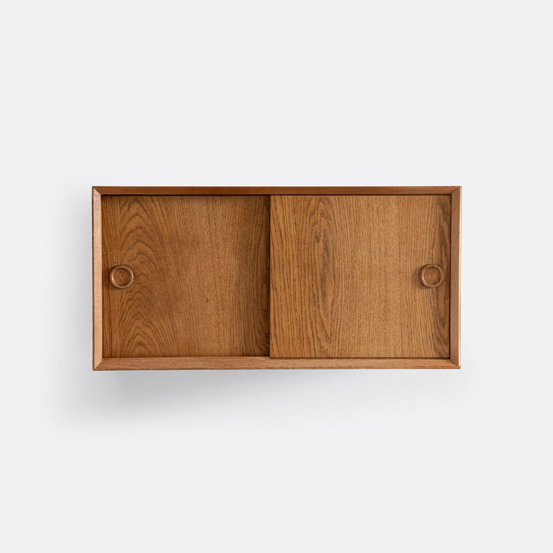La Redoute Interieurs Vintage-wandcontainer, Eichenfurnier, Quilda