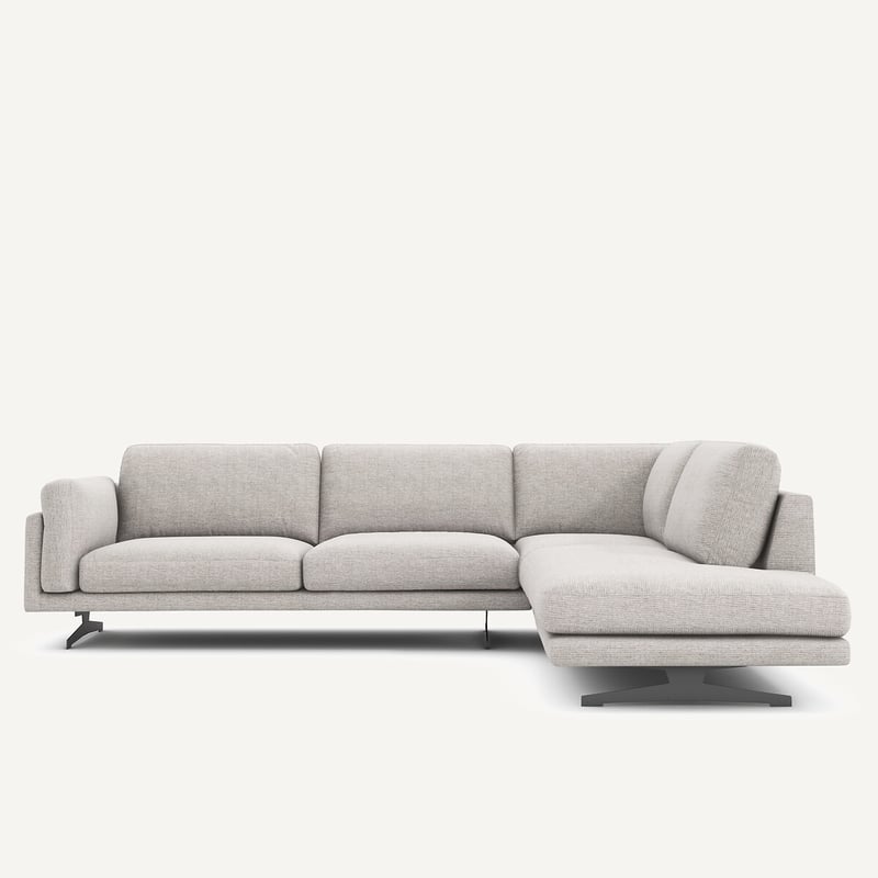 Am.pm Ecksofa Mit Chaiselongue, Aus Recycelter Baumwolle, César