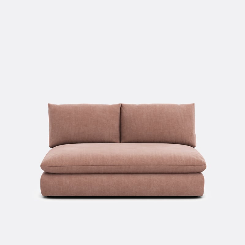 2-sitziges Bankelement Für Ein Modulares Sofa, In Strukturstoff, Malo