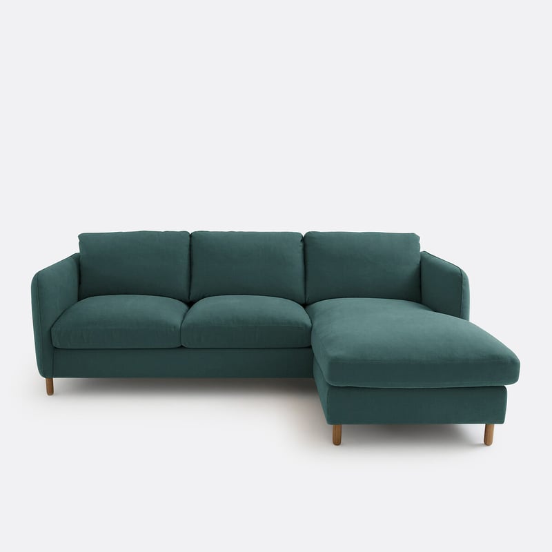 Ecksofa Loméo, 4-sitzer, Aus Baumwolle Und Polyester