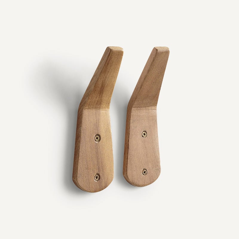 Am.pm 2 Kleiderhaken Aus Massivem Ulmenholz, Yotaka